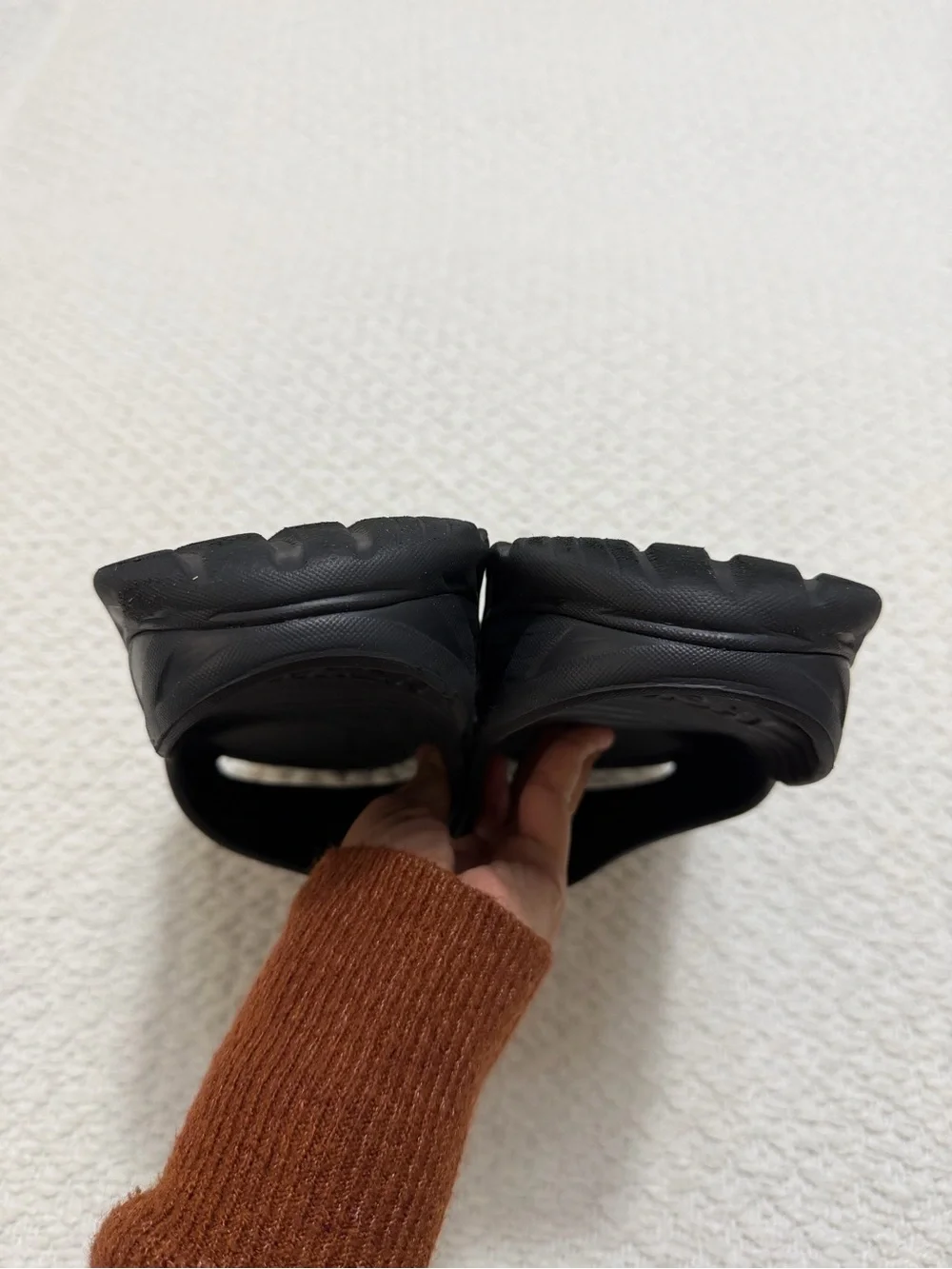 Hoka One One Black Ora Recovery Slides Sandals Shoes Men’s Size 14
